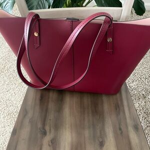 Jcrew Devon Leather Tote Burgundy